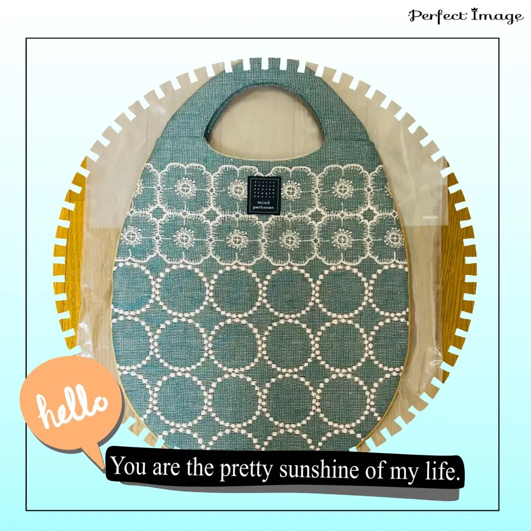 ミナペルホネン　エッグバッグ　アネモネ　タンバリン　ハンドバッグ mina perhonen anemone×tambourine egg bag - ミナペルホネン