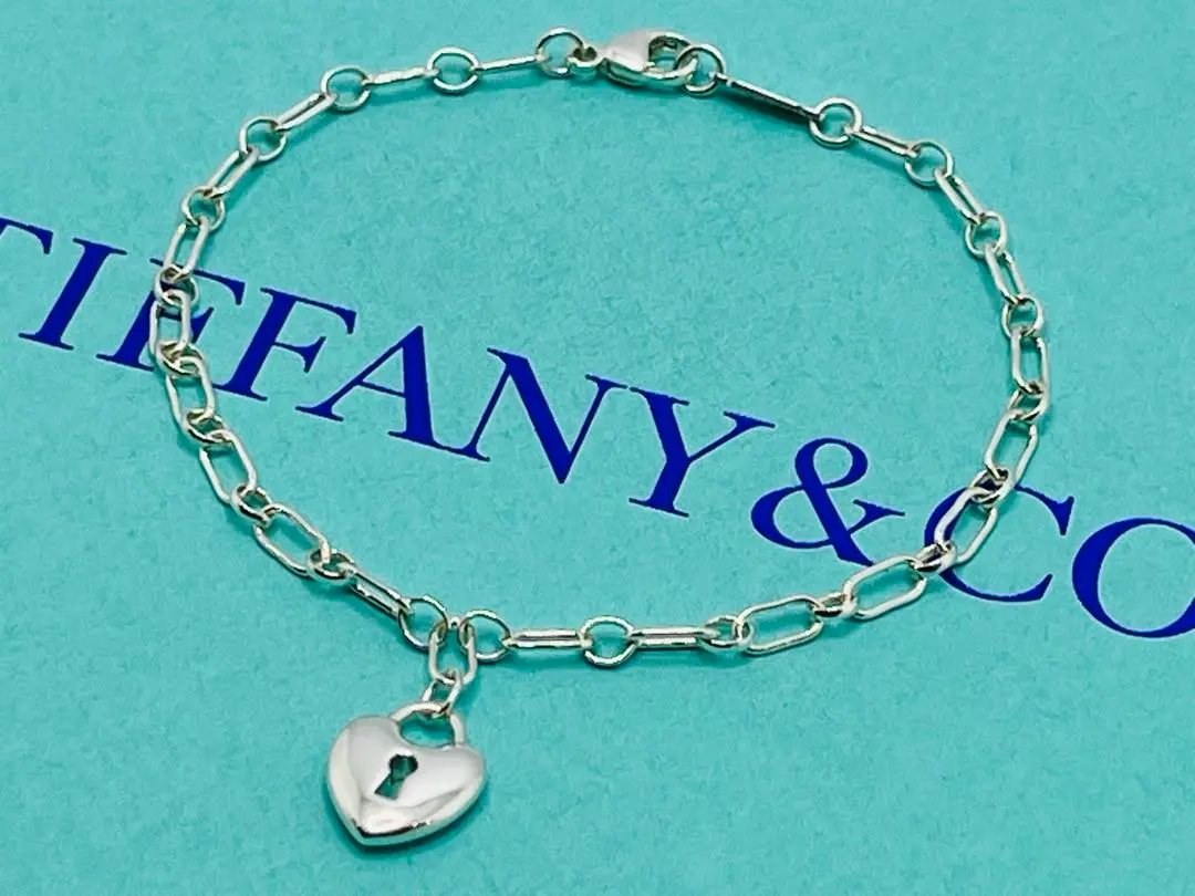 ティファニーブレスレット ハートロックキー シルバー 美品 TIFFANY ティファニー ハートロック ブレスレット シルバー