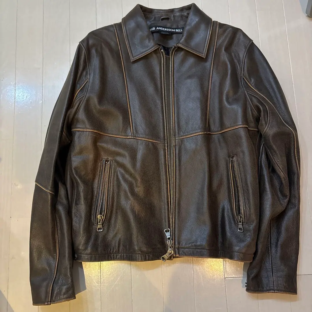 ANDERSSON BELLレザージャケット Andersson Bell X OTTOLINGER DENIM FAUX LEATHER JACKET☆韓国