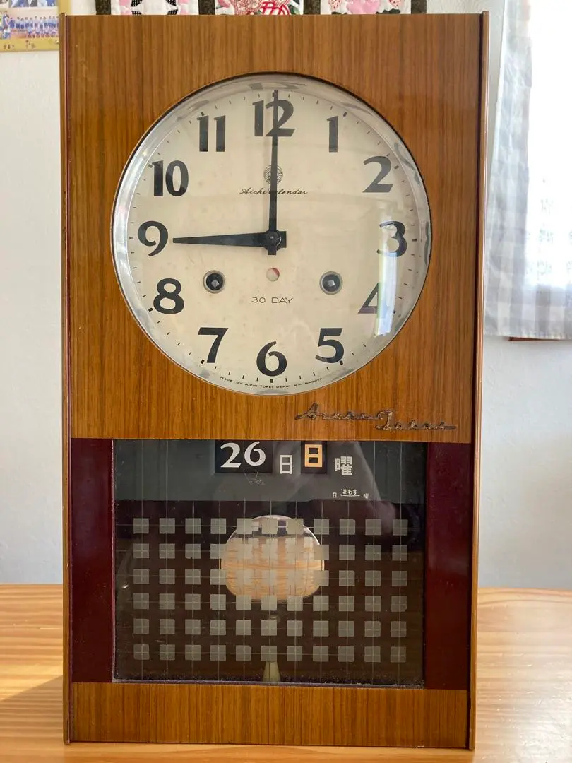 AICHI TOKEI 7 JEWEL 14DAYS 置き時計 贈答品 レトロ 超特価激安 14DAYS JEWEL 7 TOKEI AICHI 置き時計 レトロ 贈答品