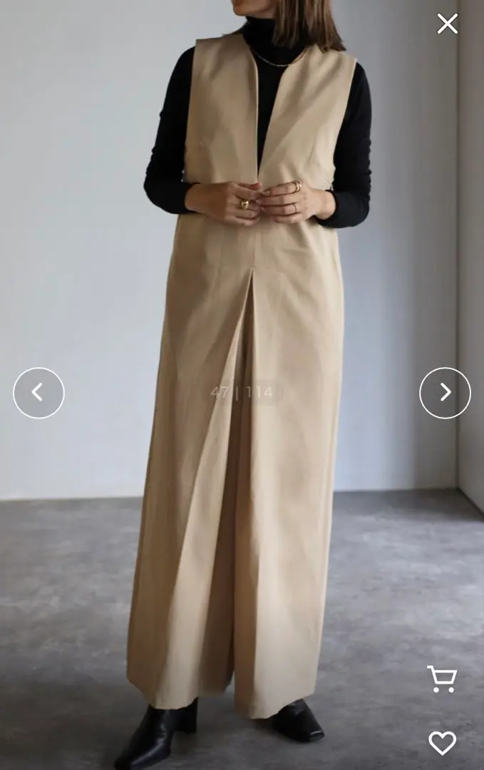 Thumbnail of Deep V-neck jumpsuit Bonjour Sagan