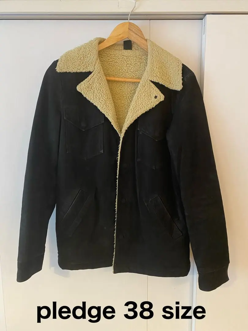 Pledge プレッジ レザージャケット サイズ46 中古・古着通販】Pledge (プレッジ) カウハイドレザージャケット