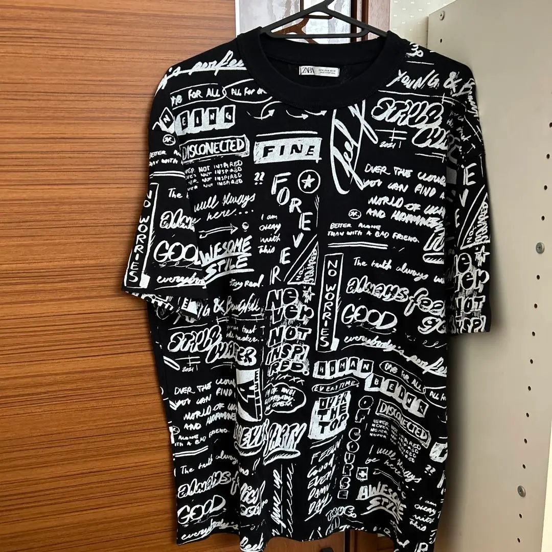 Thumbnail of ZARA Top, Short Sleeve, Men's, Black and White