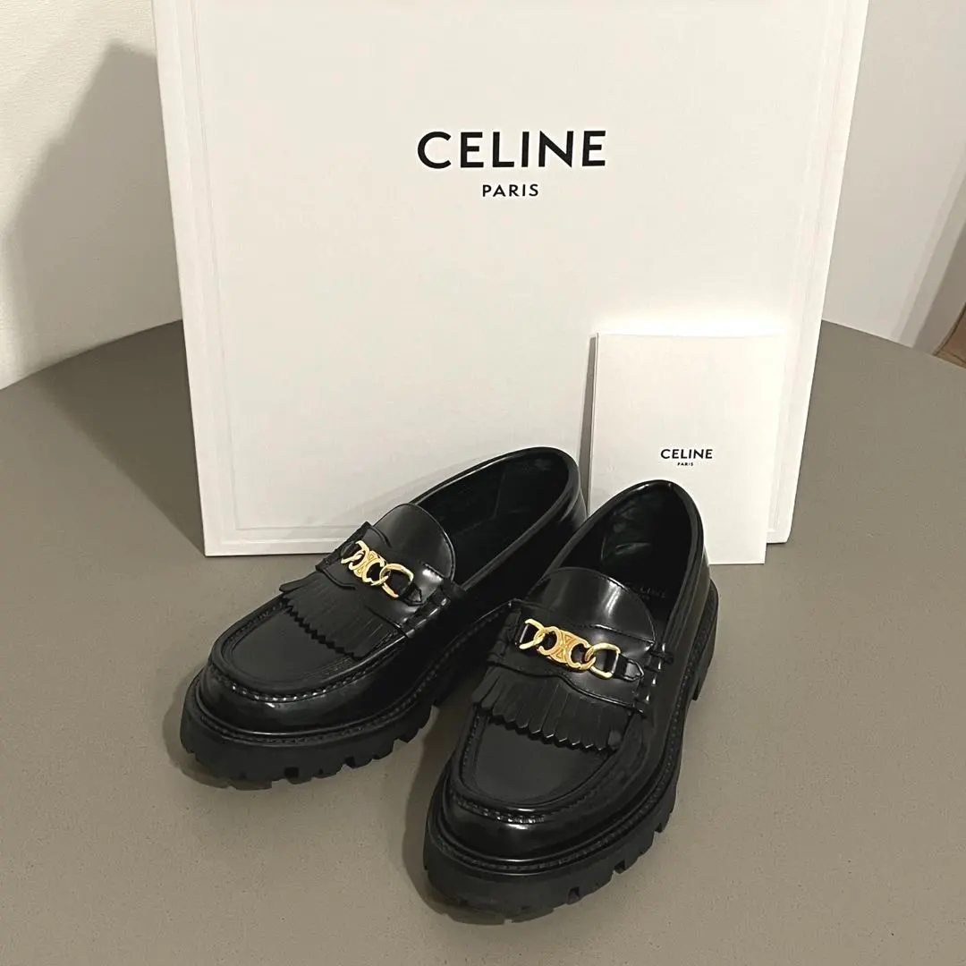 Thumbnail of CELINE Margaret Loafer with Triomphe Chain