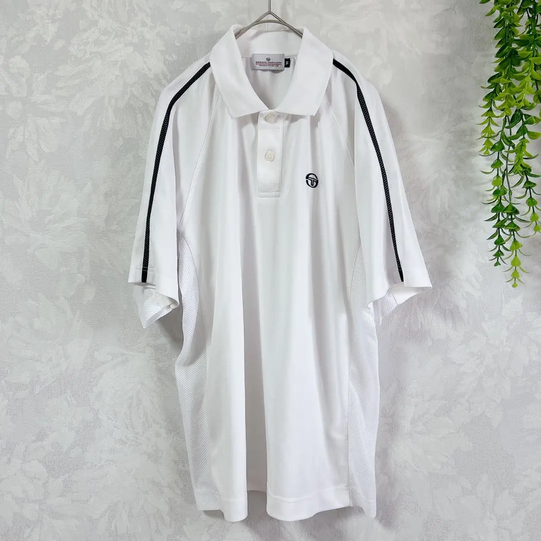Sergio Tacchini ポロシャツ Lサイズ ストライプ Sergio Tacchini ポロシャツ Lサイズ ストライプ