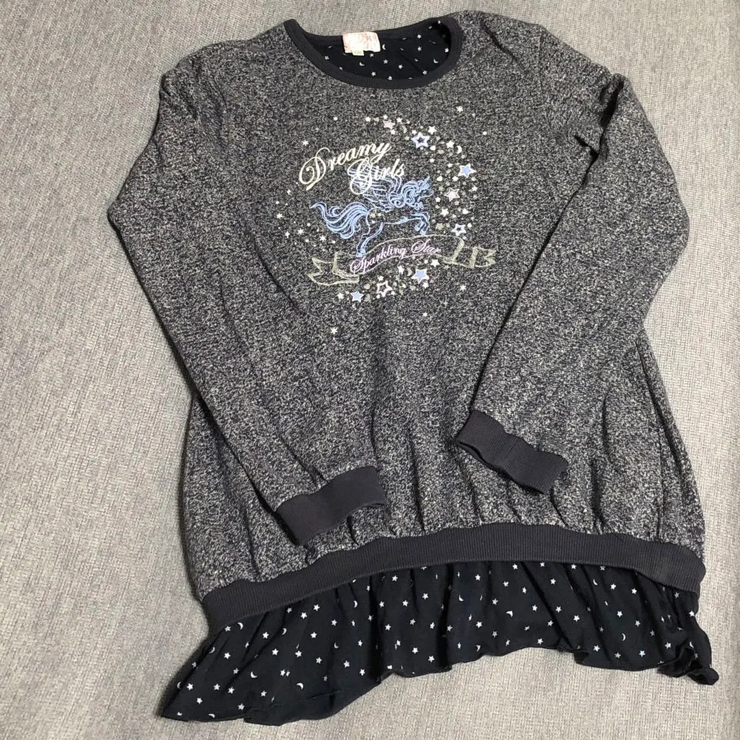 Thumbnail of Motherways Tunic 150 Girls Long Sleeve Melange Print Thin Sweatshirt