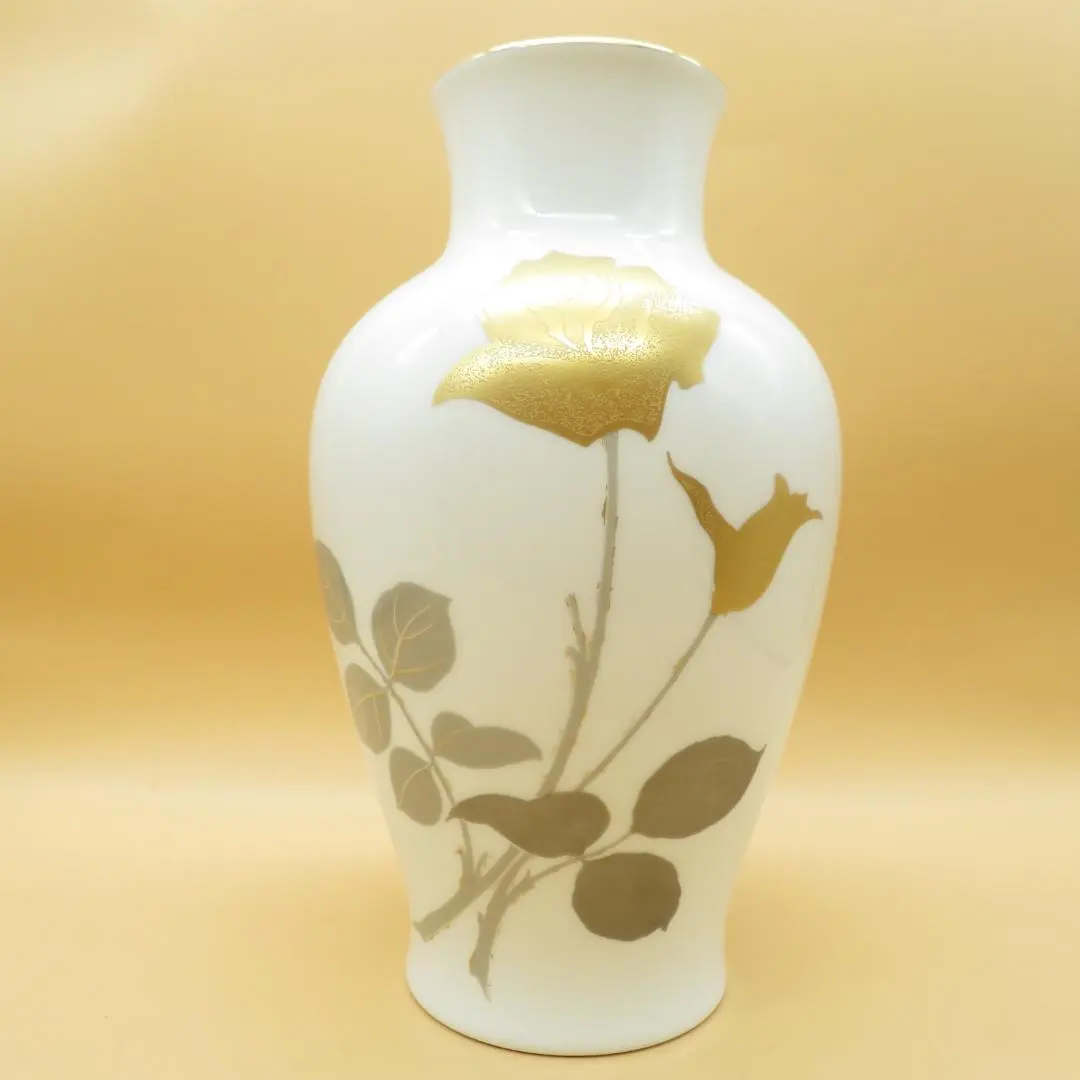 大倉陶園 金蝕 カトレア 花瓶 OKURA フラワーベース 壺 大倉陶園 金蝕 カトレア 花瓶 OKURA フラワーベース 壺