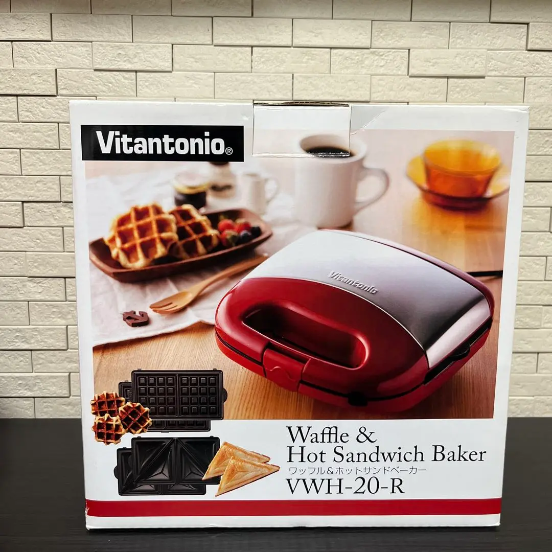 Vitantonio ワッフル・ホットサンドメーカー VWH-20-R インテリアショップ roomy / Vitantonio ビタントニオ ワッフル