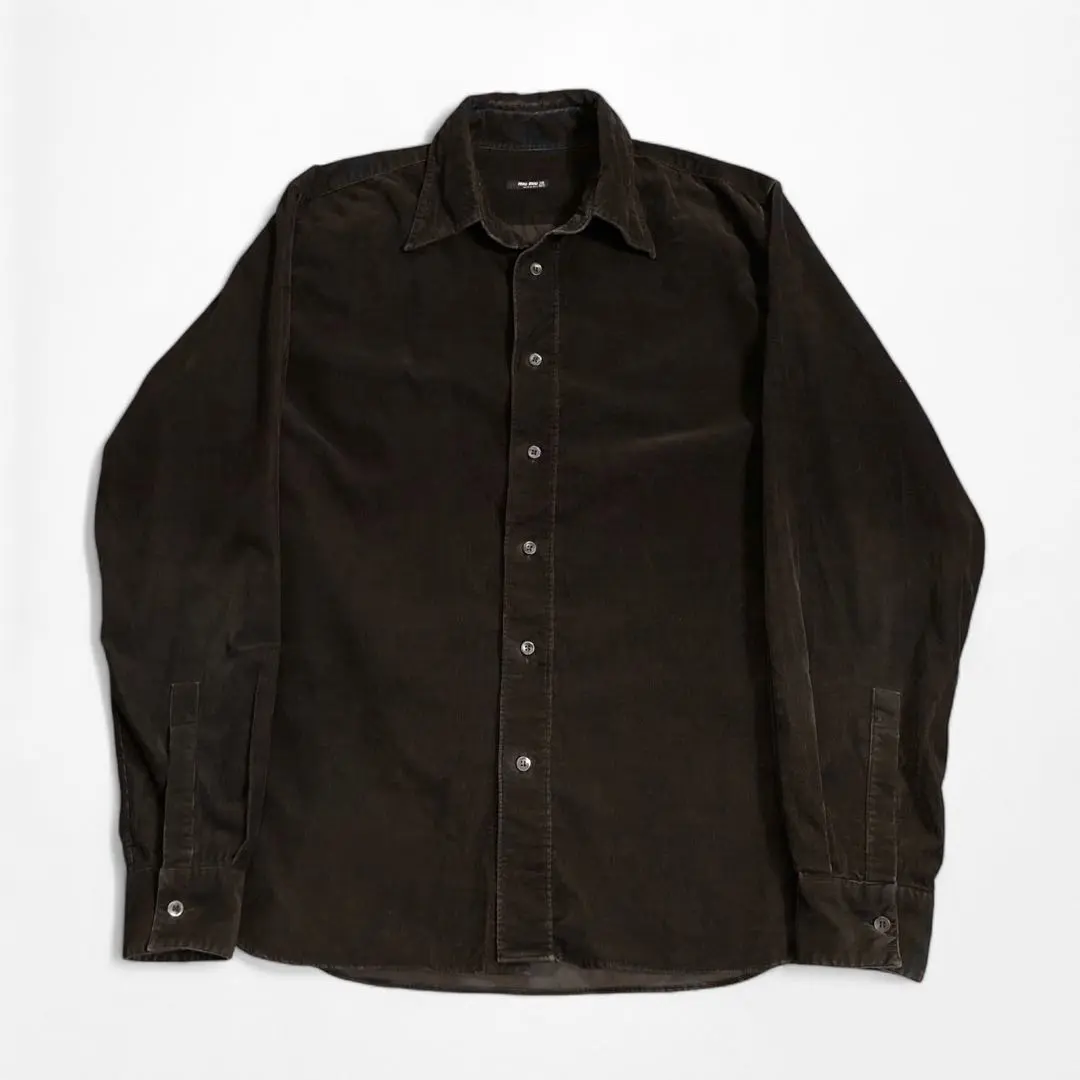 ミュウ　黒レザーシャツ BLACK LEATHER SHIRT MiuMiu(ミュウミュウ) - 海外通販のBUYMA