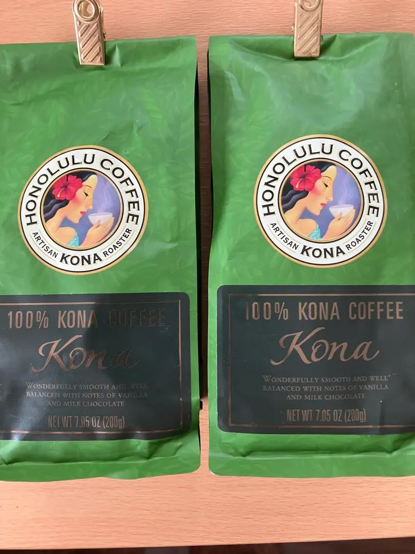 ★お値下げ❗️ ホノルルコナ100%➕ライオンコナ100%の豆タイプ2個セット ハワイ直輸入 ホノルルコーヒー コナ100% KONA100% （豆）200g