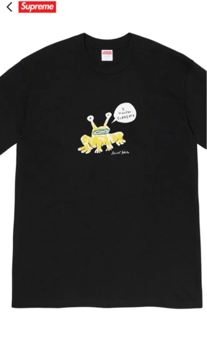 20SS /Supreme Frog Tee Daniel Johnston ダニエル ジョンストン Supreme Daniel Johnston Frog Tee Black Men's - SS20 - US
