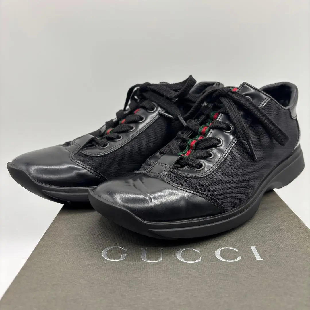 Thumbnail of Excellent condition, with box ✨ Gucci Low-top Sneakers 37 Sherry Line Leather Genuine Leather