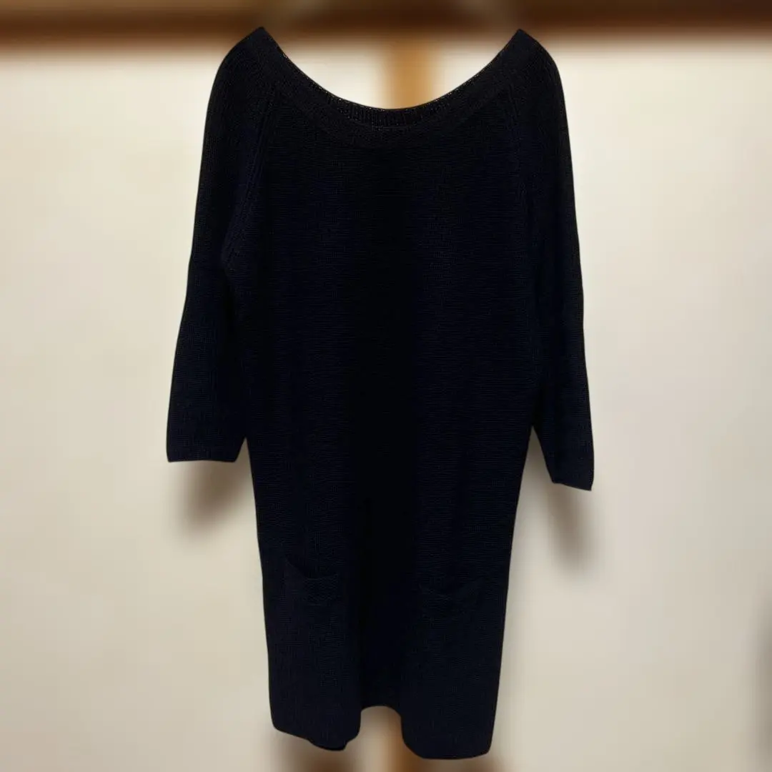 Thumbnail of Ballsey, Excellent Condition, Wool Knit, Cashmere Blend, Dress, Boat Neck, Black