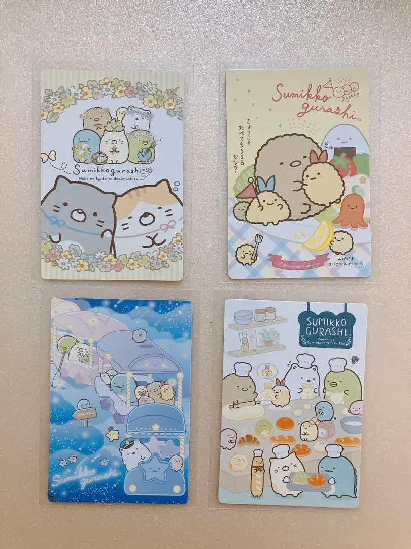 Thumbnail of Cards only. Coris Sumikko Gurashi Card & Seal Gum