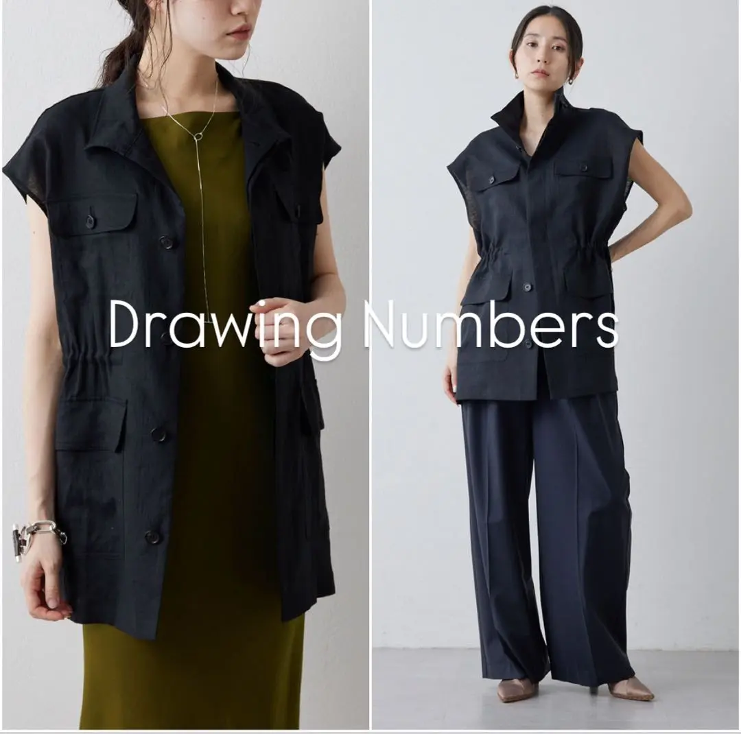 Drawing Nunbers ベスト　トップス　美品 2025年最新】Drawing numbers ベストの人気アイテム - メルカリ