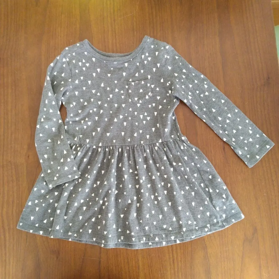 Thumbnail of Next long-sleeved dress, 2-3 years, gray, 95-100