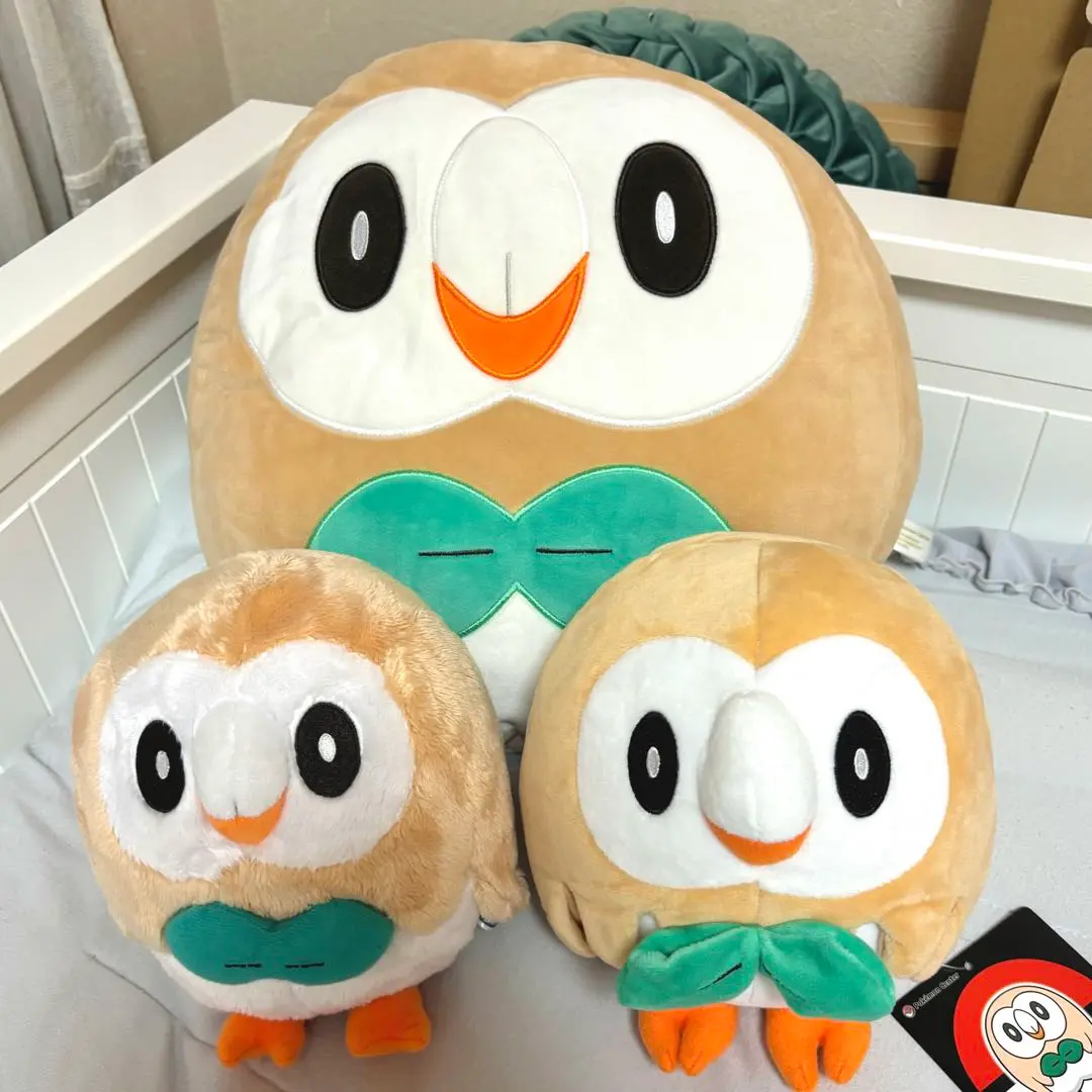 ★ポケモン★ モクロー もちもちクッション ぬいぐるみ ３点セット 2025年最新】モクロー もちもちの人気アイテム - メルカリ
