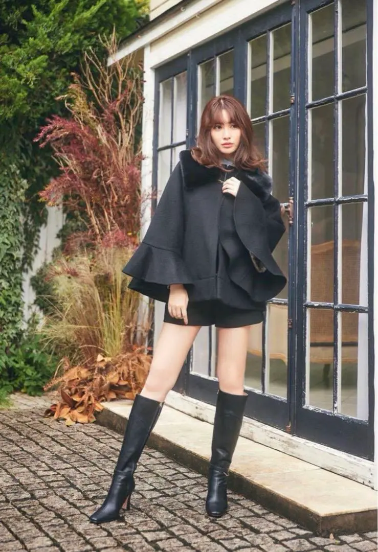 ジャケット・アウター herliptoConvertible Faux Fur Tippet Coat Convertible Faux Fur Tippet Coat