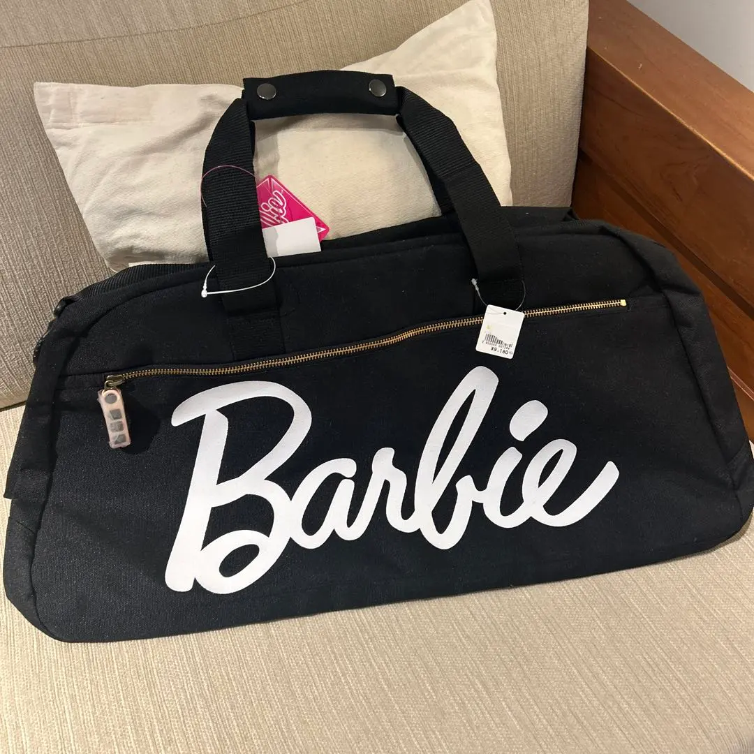 全新 Barbie [芭比] 波士頓包 旅行包 大容量尺寸 黑色 的縮圖