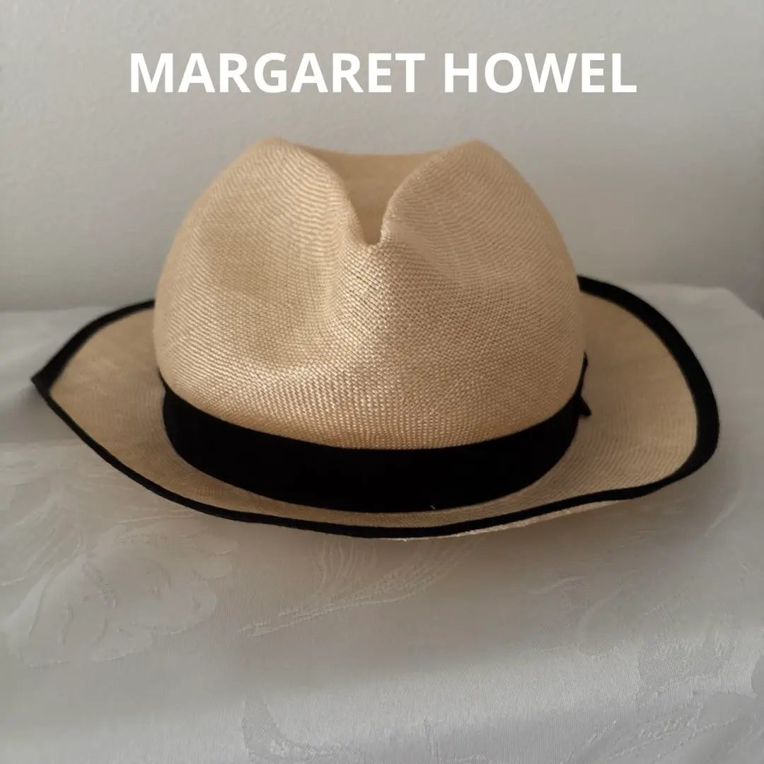 MARGUERITE HOWELL麦わら帽子　黒リボン付き　MHL帽子 MARGUERITE HOWELL麦わら帽子 黒リボン付き MHL帽子 - メルカリ