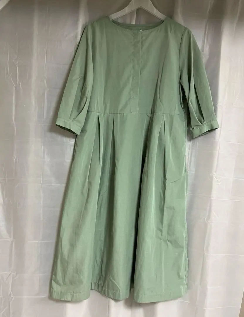 Thumbnail of Urban Research, mint green, three-quarter sleeve, long dress