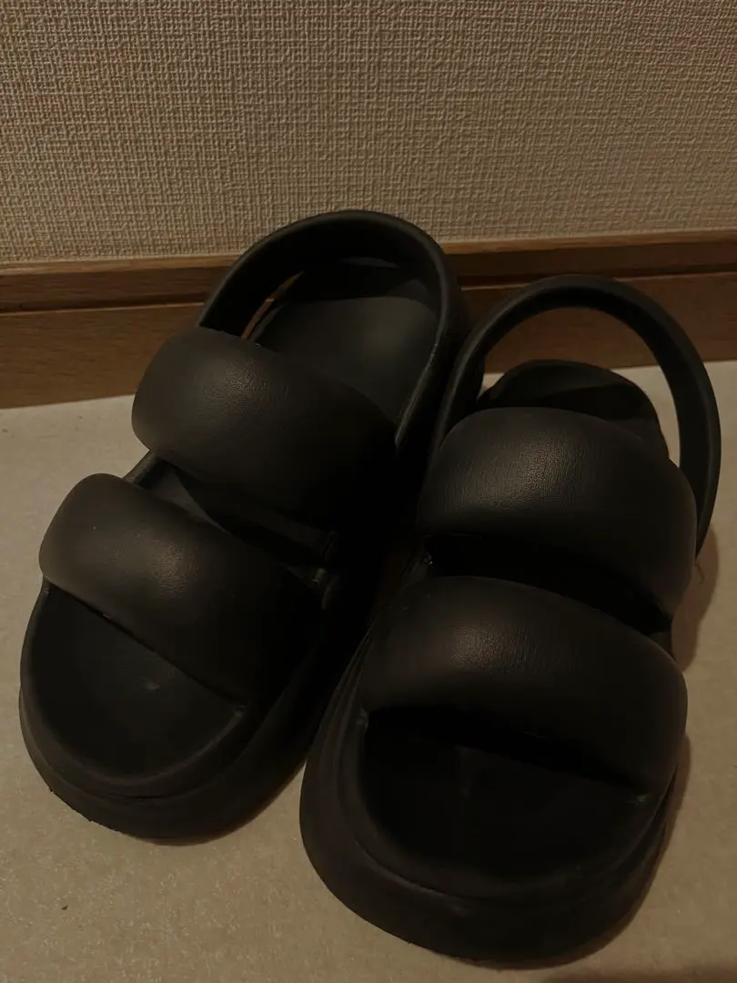 Thumbnail of Black sports sandals with double straps
