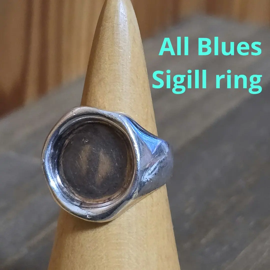 【中古】all blues オールブルース　シグネットリング 中古】all blues オールブルース シグネットリング