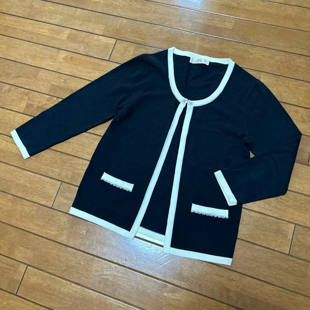 Thumbnail of LAISSE PASSE Black Cardigan Size 38 M