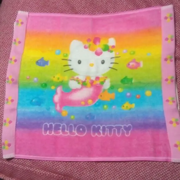 Thumbnail of Kitty towel handkerchief