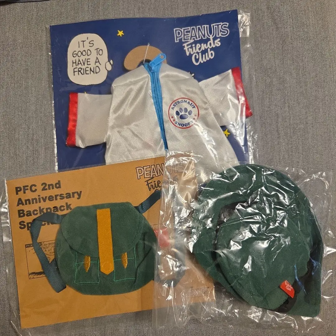 新品未開封★スヌーピーファンクラブ★ ぬいぐるみと衣装セット PEANUTS FRIENDS CLUB きせかえスヌーピー ぬいぐるみ+衣装