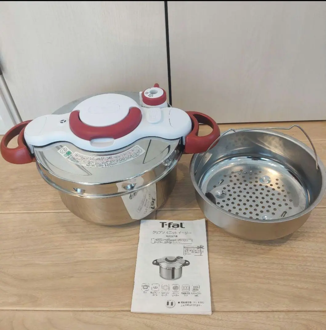 未使用　ティファール　クリプソ ミニット イージー ルビーレッド 6L Amazon｜ティファール 圧力鍋 6L 4～6人用 IH ガス火対応