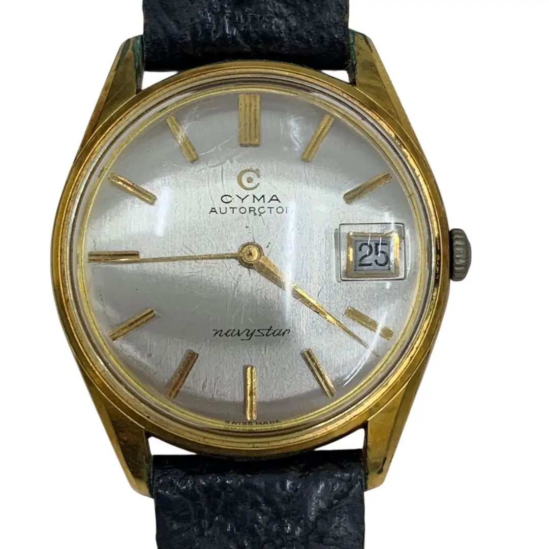 【稼動品】CYMA FLEX シーマ フレックス ゴールド 手巻き 腕時計 稼働品 シーマ フレックス 手巻き ラウンド ゴールド バー
