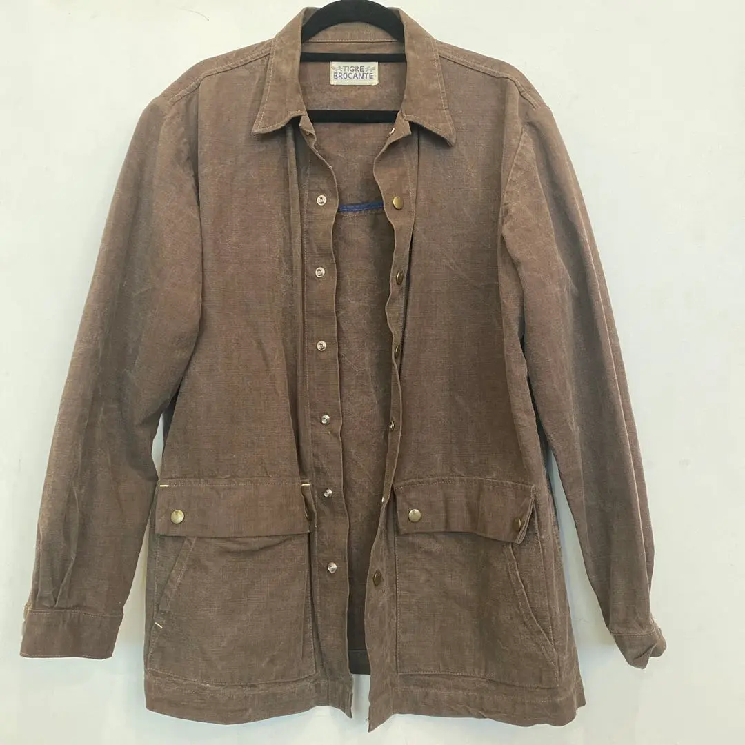 tigre brocante コーデュロイ　ノーカラー　ジャケット　ワイド 楽天市場】TIGRE BROCANTE（コート・ジャケット｜レディース