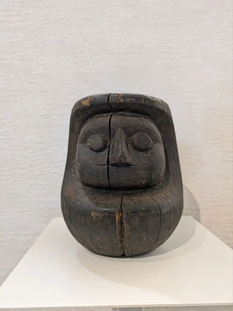 極希少 大正時代(1920年頃)◆相州だるま(達磨/ダルマ) 張り子型 木製木型 大正時代希少な相州ダルマ木製18センチ 1920年代張り子型 木製