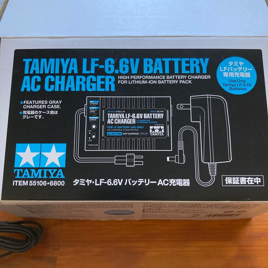 タミヤ リフェバッテリー LF1100-6.6V M-SIZE AC充電器付き タミヤ バッテリーと充電器シリーズ タミヤ LF-6.6Vバッテリー