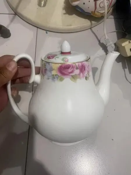 Thumbnail of Rose Pattern Medium Ceramic Teapot