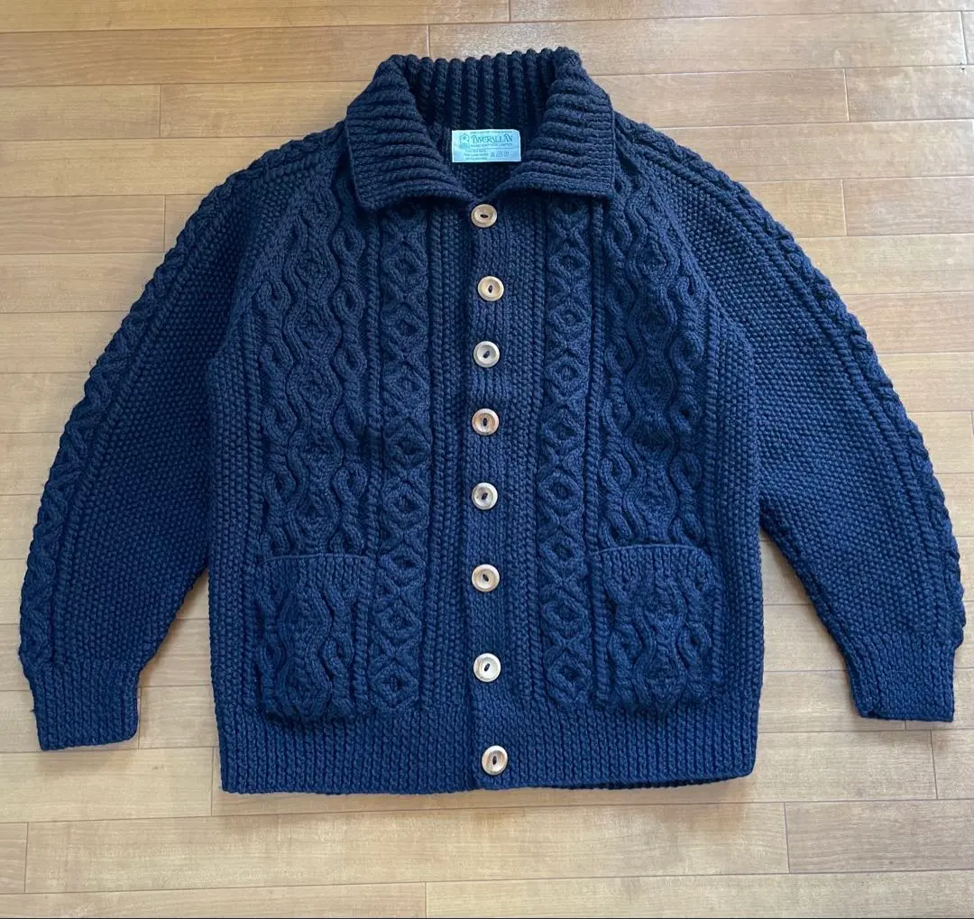 Thumbnail of Excellent condition Inverallan 3A Cardigan, Made in UK, Size 42, Navy, L~XL