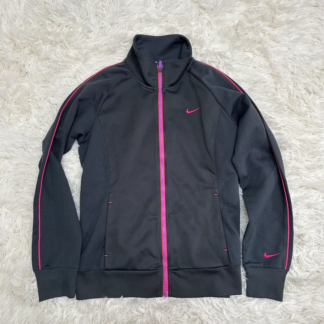 Thumbnail of NIKE Nike Full-zip Jersey DRY-FIT Top Black