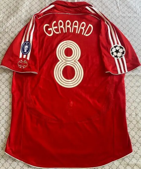 Thumbnail of Liverpool #8 Steven Gerrard New Jersey 06/08