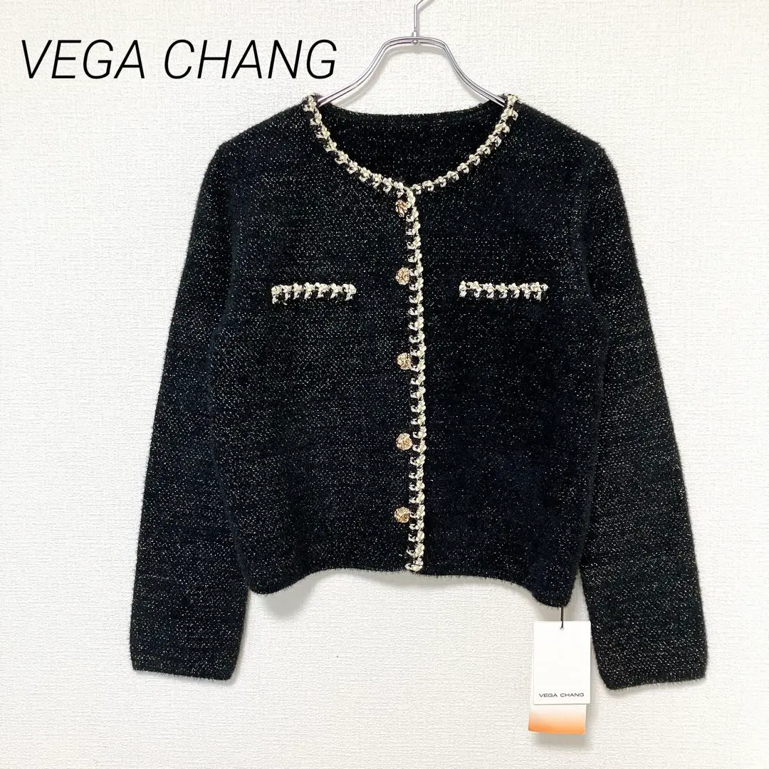 新品 VEGA CHANG フェイクレザージャケット S 新品 VEGA CHANG フェイクレザージャケット S
