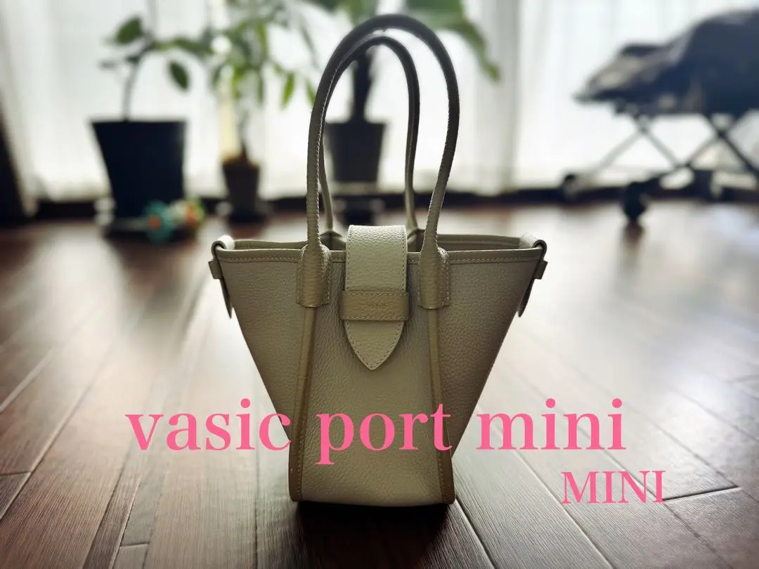 VASIC★大人気完売★PORTMINIMINIレザーバッグ特価新品未使用 VASIC JAPAN | Port Mini/Port Mini Mini -Vanilla -Black