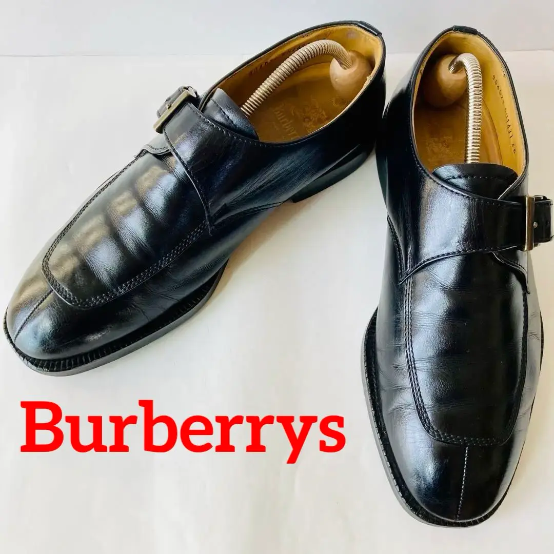 Burberrys バーバリー 黒 モンクストラップ 26cm 除菌・消臭済み 超格安価格 Burberrys バーバリー 黒 モンクストラップ 26cm 除
