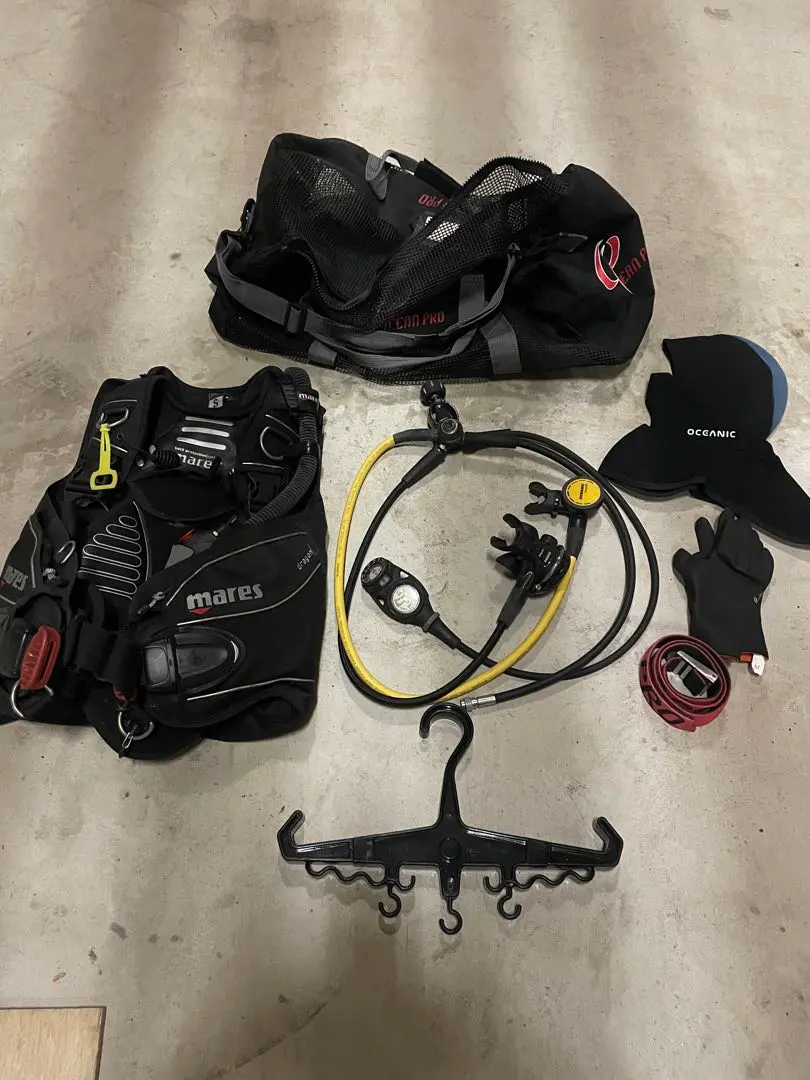 mares - ダイビング BC  レギュレーター  レディース 女性向け重器材セット BCD レギュレーター オクトパス ゲージ