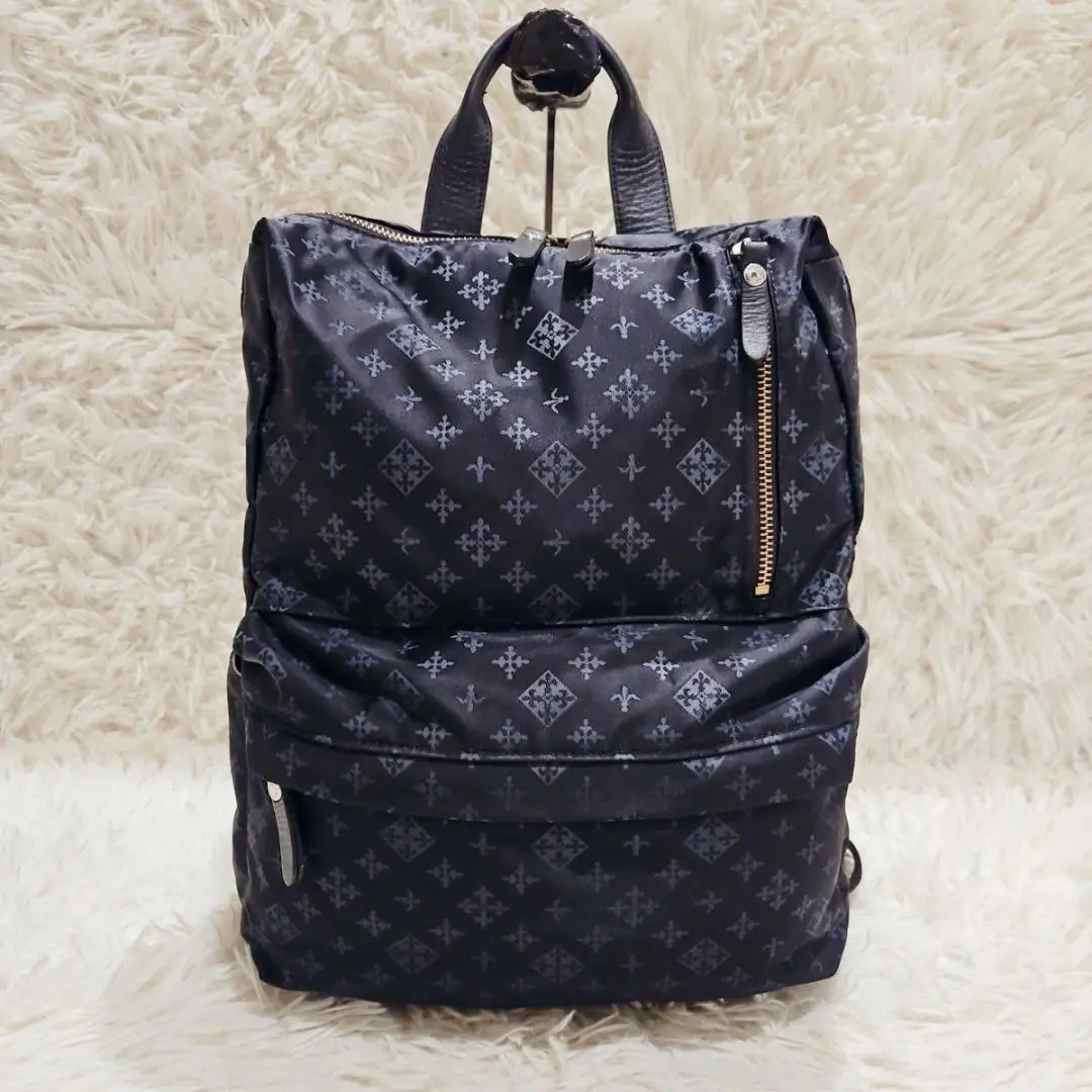 Thumbnail of russet Square Backpack, Backpack, All-over Pattern, A4, Daypack, Navy