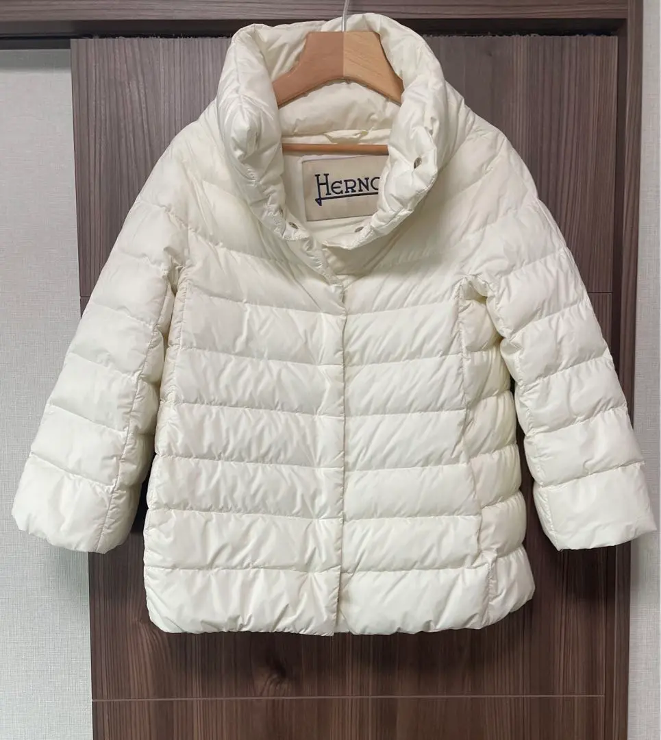 Herno ホワイトダウン　超美品 ヘルノ HERNO HERNO ダウンコート PI001948D 12414Z Aシェイプ