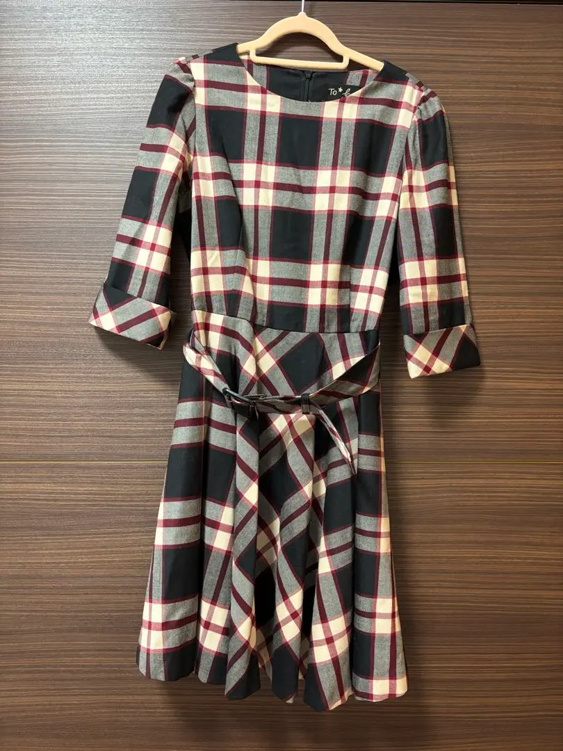 Thumbnail of To b. by agnès b. Check Pattern A-line Dress