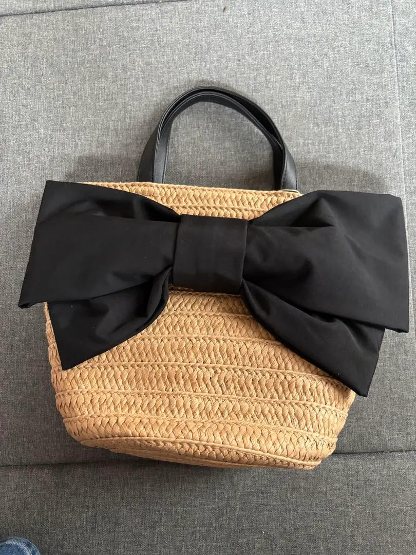 Thumbnail of CURIBISCUI Ribbon Motif Basket Bag