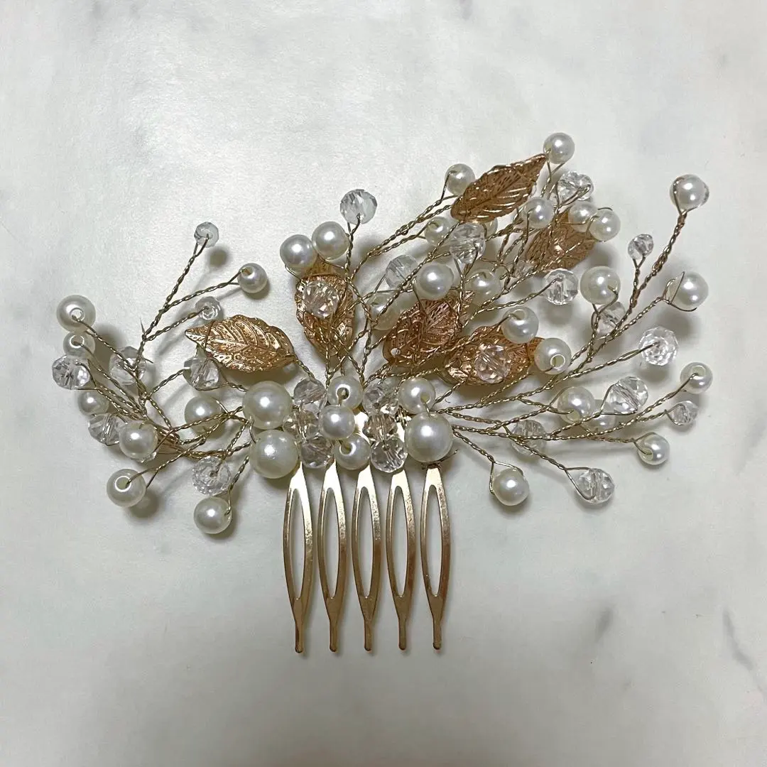 Thumbnail of 【Excellent Condition】Wedding Headpiece Gold Pearl Bridal