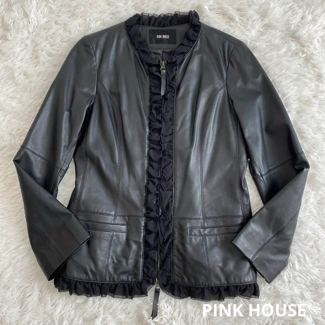 PINK HOUSE ライダースジャケット 1986年 PINK HOUSE - PINK HOUSE ピンクハウス デニム ライダース