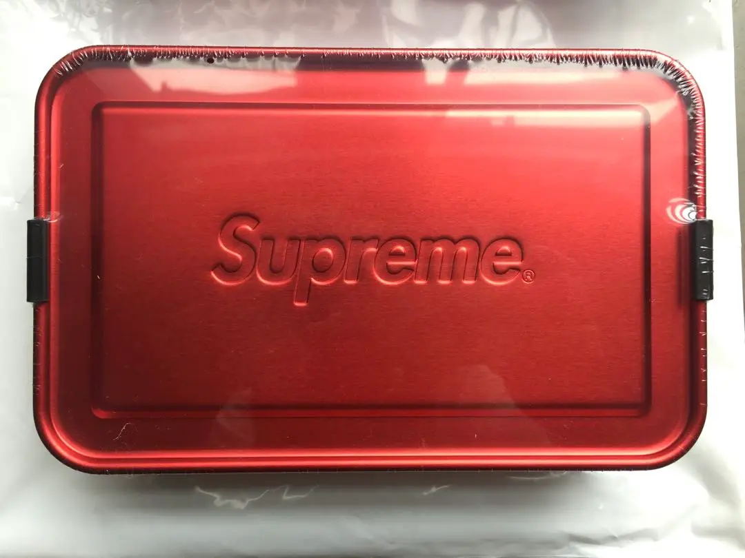 Supreme ストレージボックス ラージ レッド Supreme シュプリーム 17SS Large Metal Storage Box ラージ